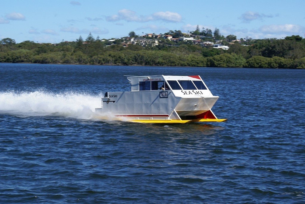 The Sea Ski at speed along the Tweed River showed istself easily capable of 100kms. - Sea Ski © Bob Wonders